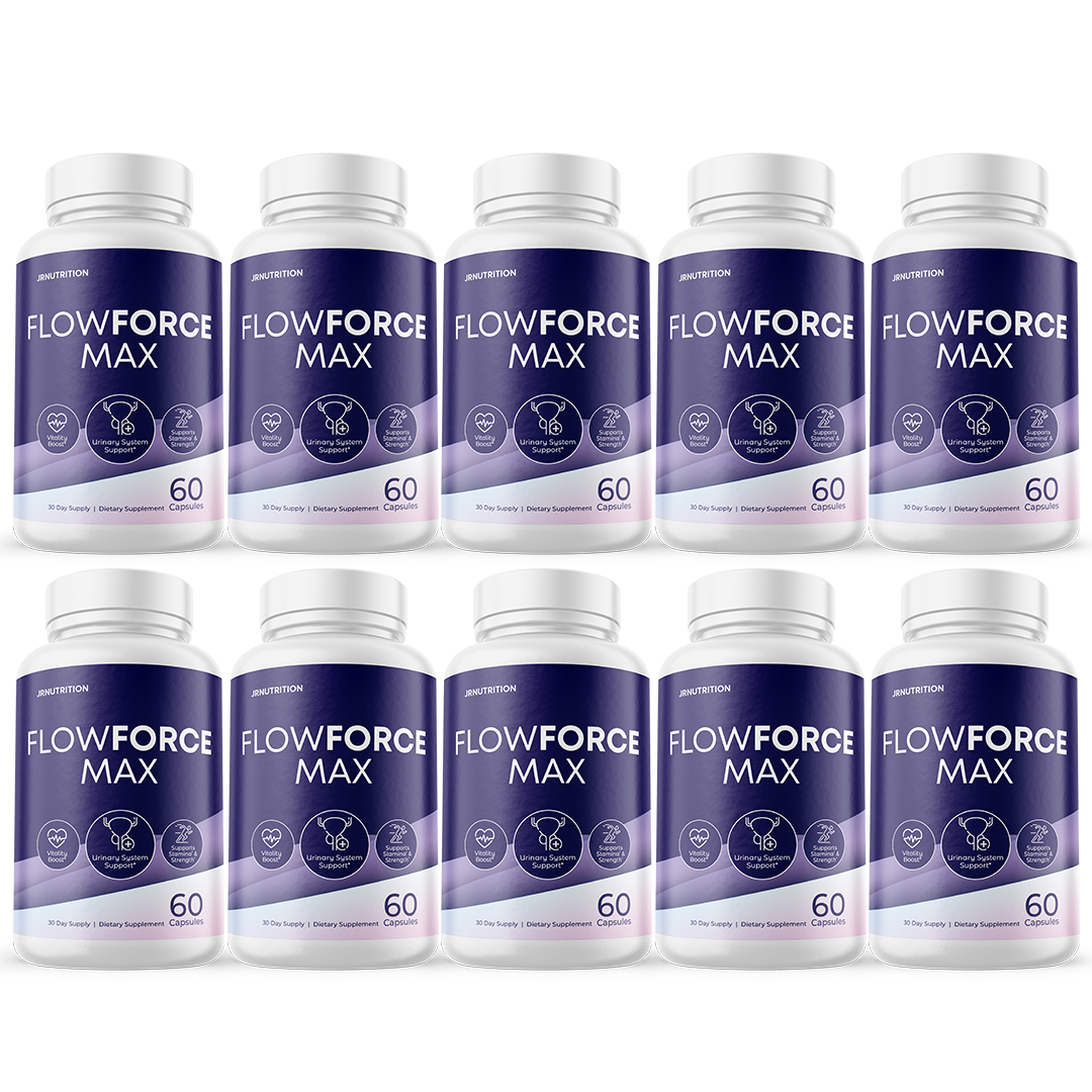 FlowForce Max, Flow Force Max Male Vitality Supplement - 10 Bottles